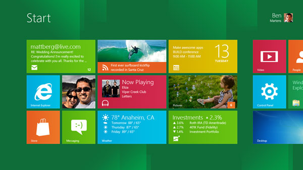 Windows 8 появится на рынке в трёх версиях
